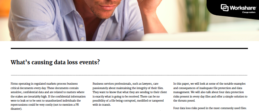 Data Loss Prevention - Four common risks...and how to avoid them