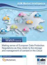 Making sense of European Data Protection Regulations as they relate to the storage and management of content in the Cloud
